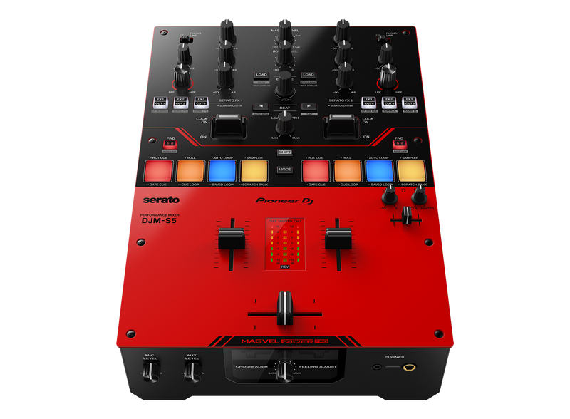 PIONEER DJ DJM-S5 - 2-channel DJ mixer for Serato DJ Pro