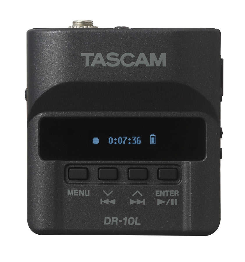 TASCAM DR-10L (Open-box)  Mini Portable Stand alone Lavalier mic & recorder in Black