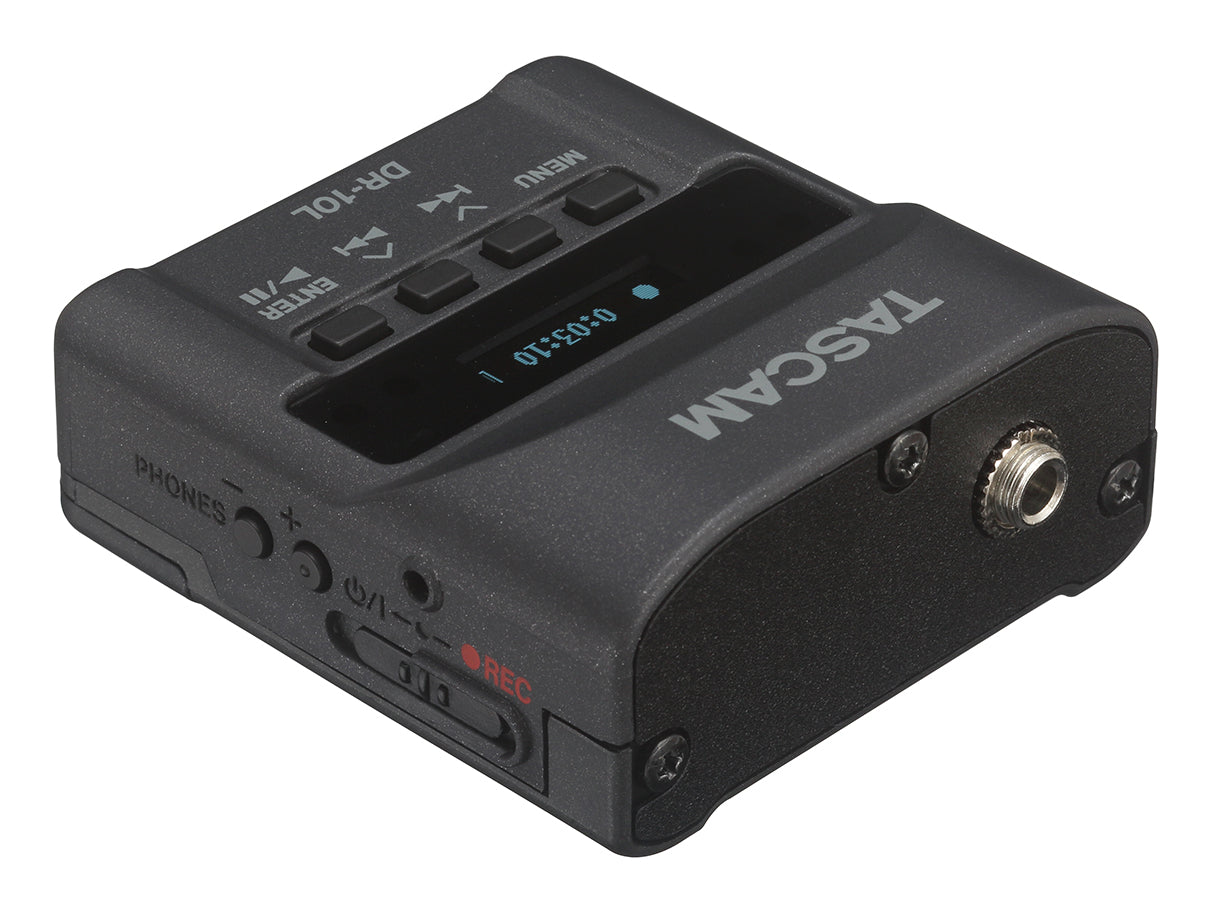 TASCAM DR-10L (Open-box)  Mini Portable Stand alone Lavalier mic & recorder in Black