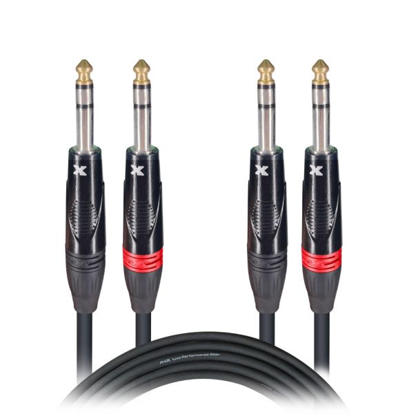 PRO-X- XC-DTRS05 - ProX XC-DTRS5 - 5FT Dual 1/4-inch TRS Male to Dual 1/4-inch TRS Male Balanced Audio Cable