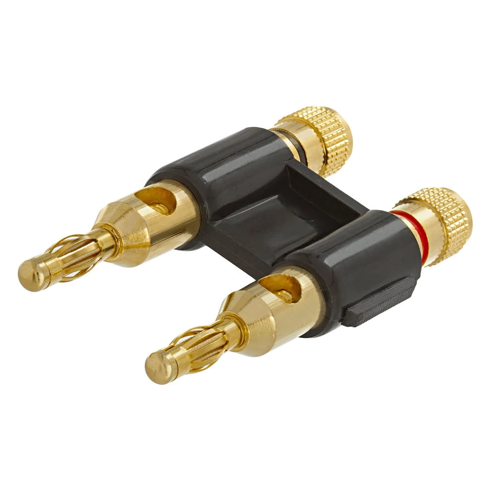 PRO-X- XC-BB260-PK - ProX XC-BB260-PK Pair of Black Red Banana Speaker Connector Plugs Thumb Screw Fastening Mounts