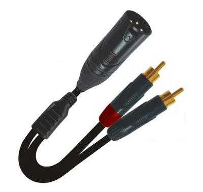 PRO-X- XC-XMYRCA03 - ProX XC-XMYRCA03 3 Ft. High Performance Audio Y Cable XLR-M to Dual RCA