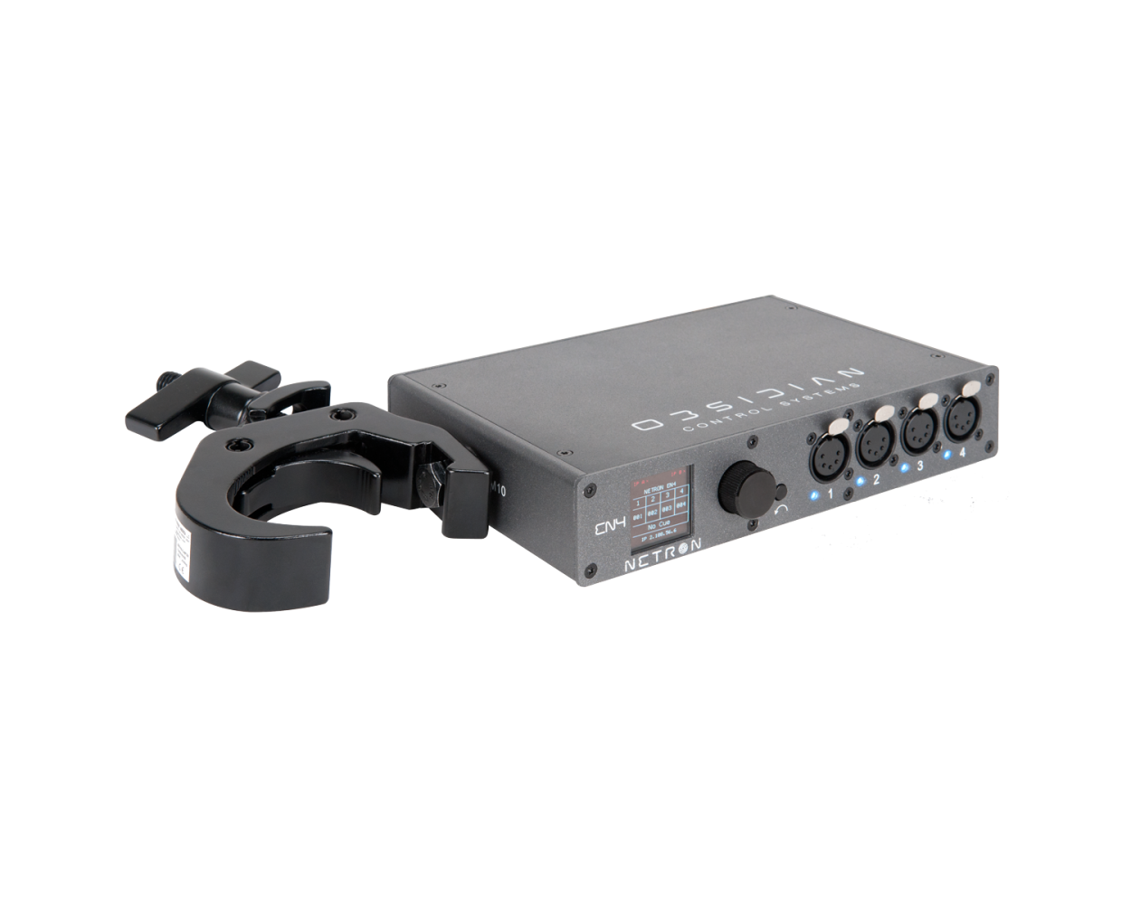 OBSIDIAN EN4 Ethernet to DMX gateway with 4 RDM compatible ports