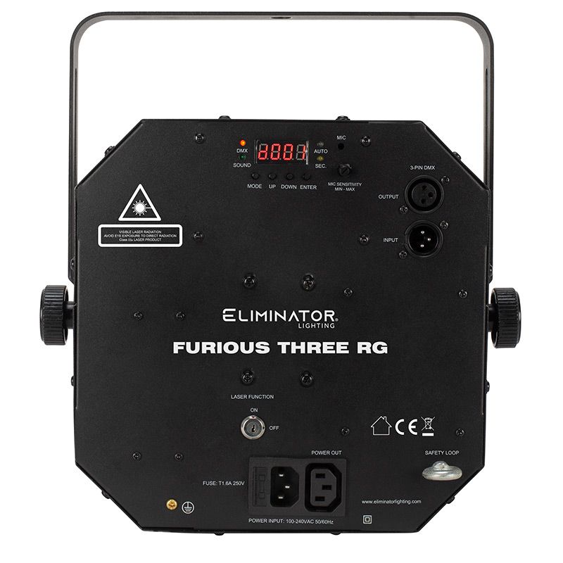 ELIMINATOR FURIOUS-THREE-RG - 3-FX-IN-1 lighting effecT