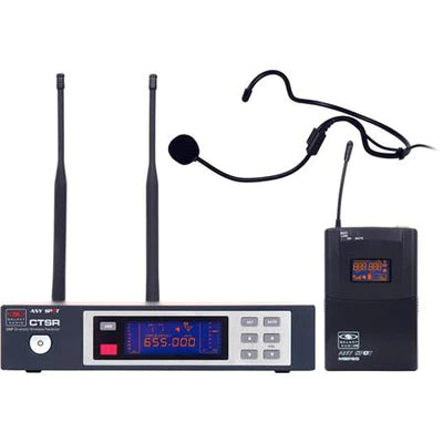 Galaxy Audio CTSR/85HS CTS/85HS HEADSET SYSTEM: 920 channels; contains 1 CTSR Receiver, MBP85 Transmitter, Uni-directional headset mic (AS-HS-U3BK), rack ears