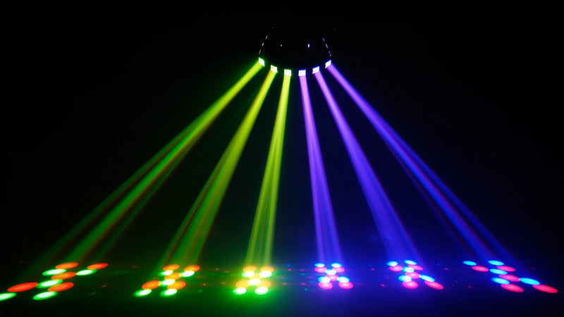 CHAUVET DERBY-X Led FX - Chauvet DJ DERBY X LED Derby Effect Light Spreads Multicolored Chasing Beams Throughout The Room