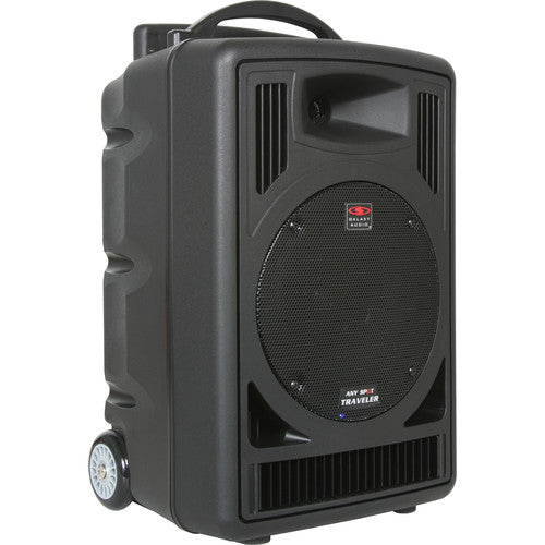 Galaxy Audio TV8-00000000 TRAVELER 8: 120 watts max, 8" woofer, 1" horn, XLR/14" input, 1/4" input, built in bluetooth, RCA line in each with their own w/volume