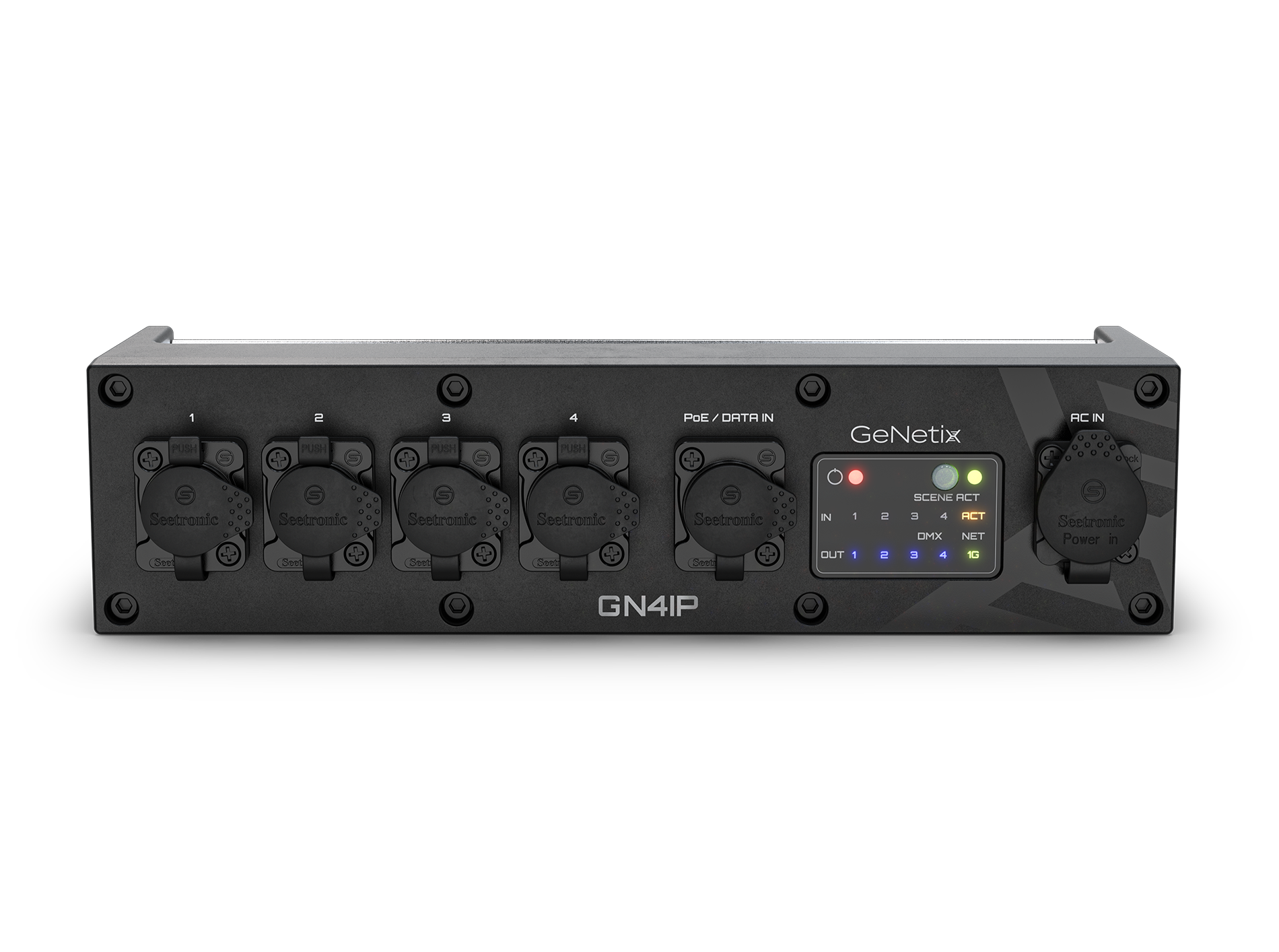 Chamsys GENETIX-GN4IP -  IP65-rated 4-port Ethernet to-DMX Node
