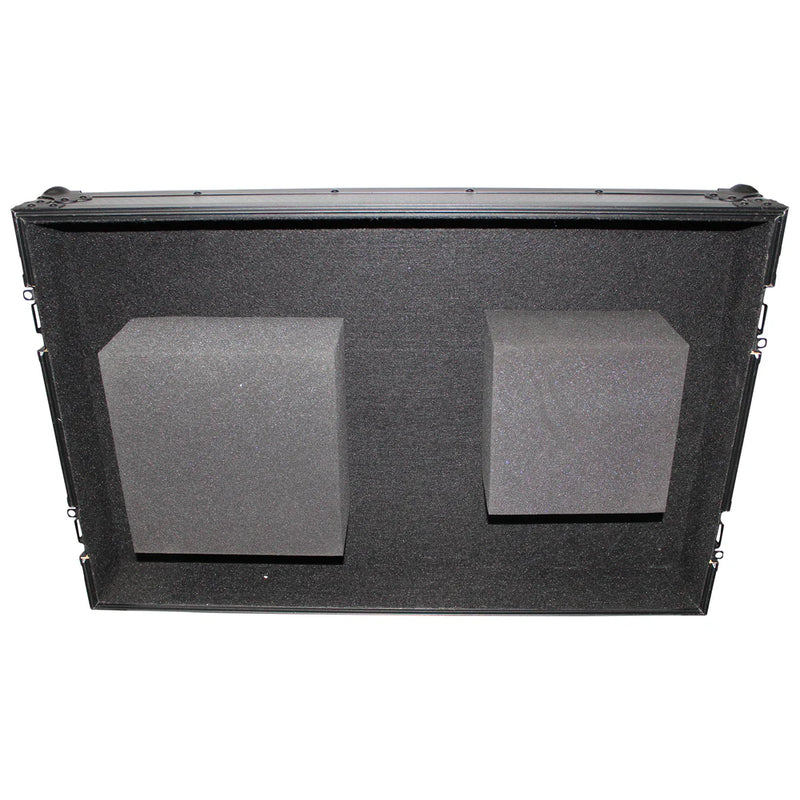 PRO-X- XS-TMC1012WBL - ProX XS-TMC1012WBL Flight Case for Single Turntable In Battle Mode & 10 Inch or 12 Inch Mixer | Black on Black