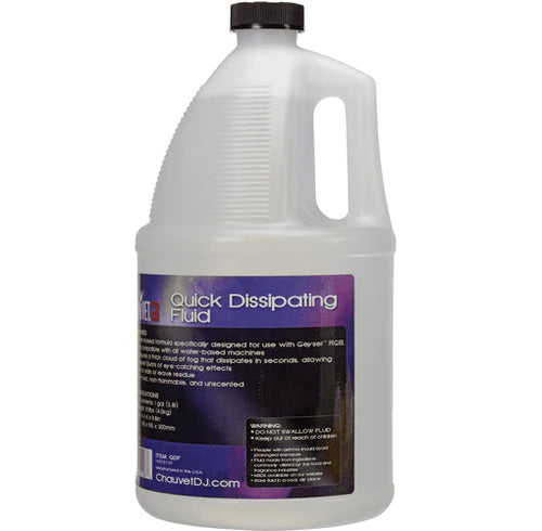 Quick Dissipating Fluid (QDF5) - formulated specifically for use with the Vesuvio - Chauvet Professional QDF Quick Dissipating Haze Fluid - Gallon