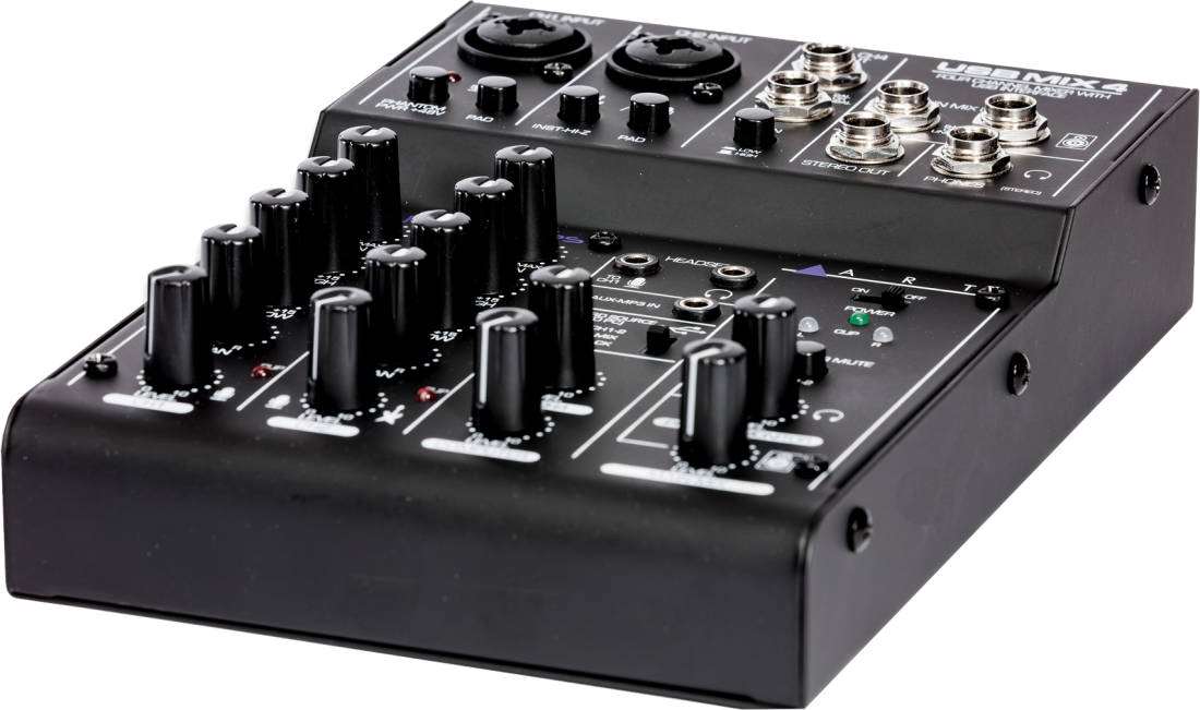 ART ProAudio USBMIXE4 MINI USB RECORDING MIXER 240 VOLT - ART Pro Audio 4 Channel USB Recording Mixer