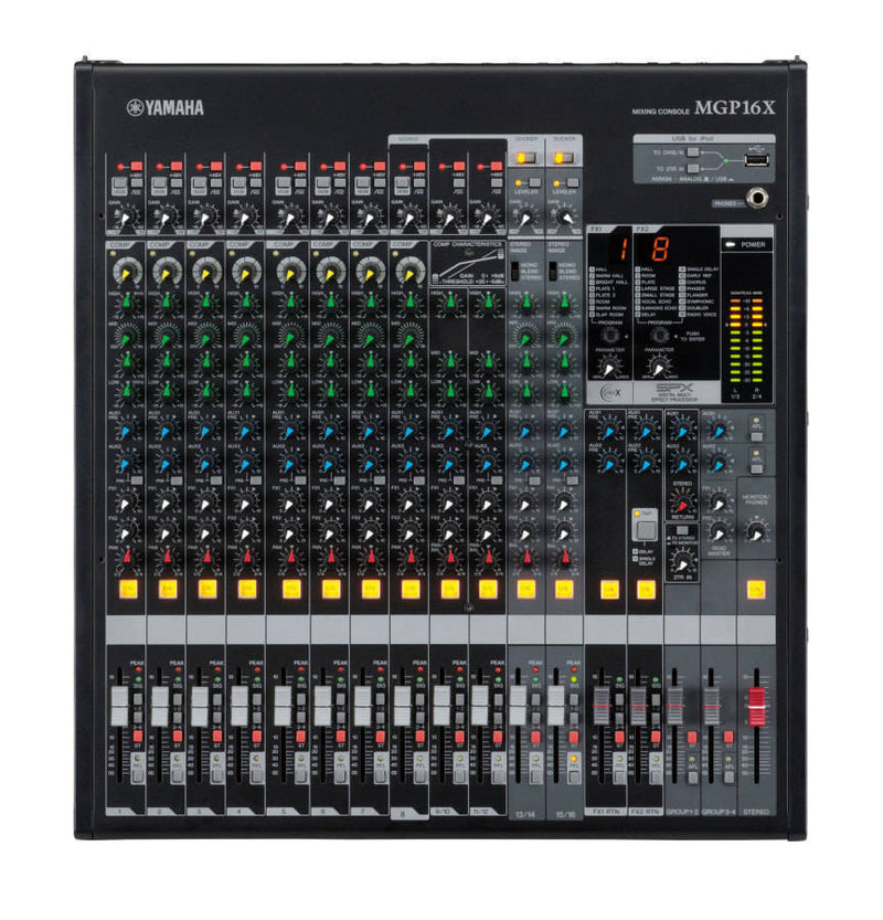 YAMAHA MGP16X Mixing console 16 inputs with effects - Yamaha MGP16X - 16-Channel Premium Mixing Console