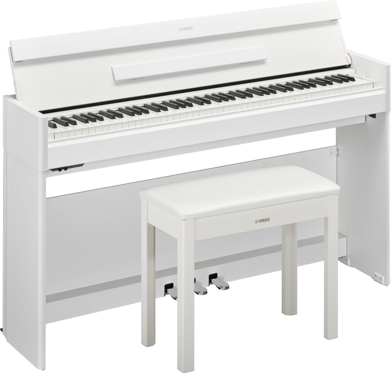 YAMAHA YDPS35 WH SET DIGITAL PIANO - Yamaha YDP-S35 Arius 88-Key Slim-Body Digital Piano with Stand and Bench - White