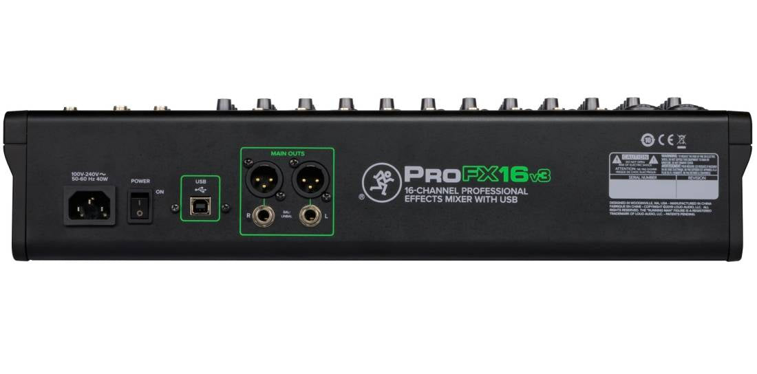 MACKIE PROFX16V3  (OPEN BOX)  Compact 16 channels mixer with FX and USB