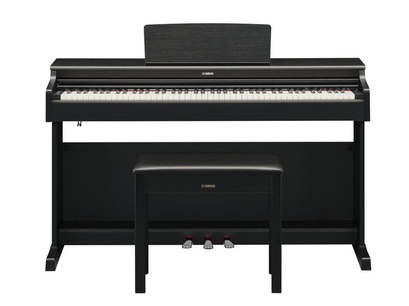 YAMAHA YDP165 B DIGITAL PIANO - Yamaha YDP-165 ARIUS Standard Digital Piano with Bench and 3 Pedal Unit - Black