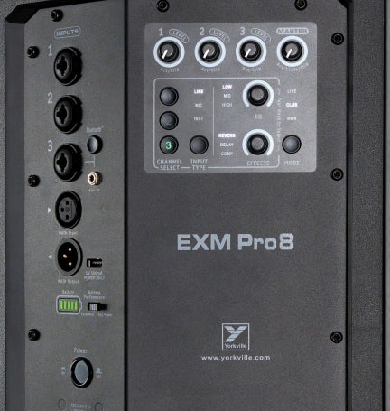 YORKVILLE EXM-PRO 8 - 8''Battery-Powered PA Speaker
