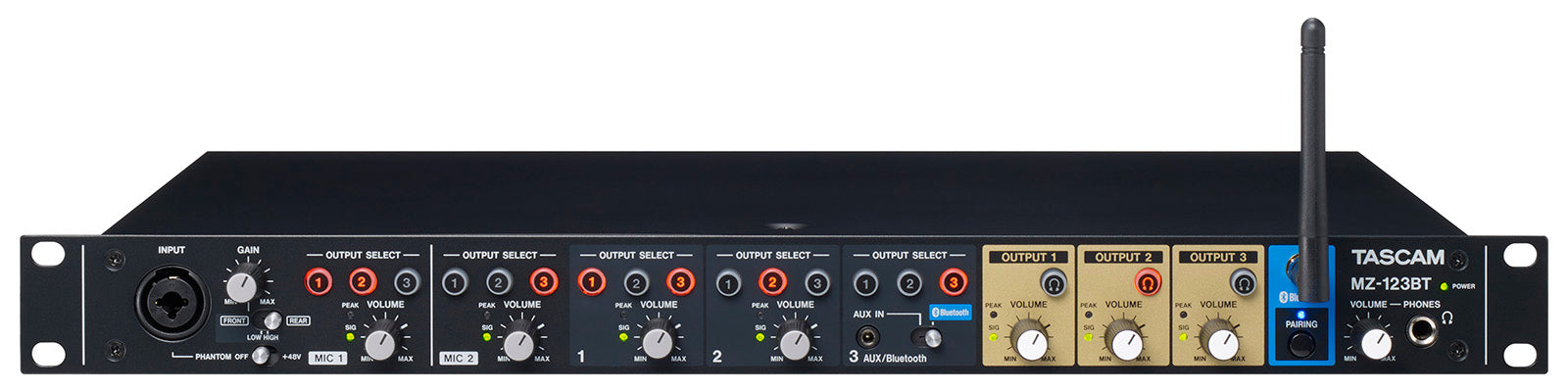 TASCAM MZ-123-BT (Open box) Rackmount mixer