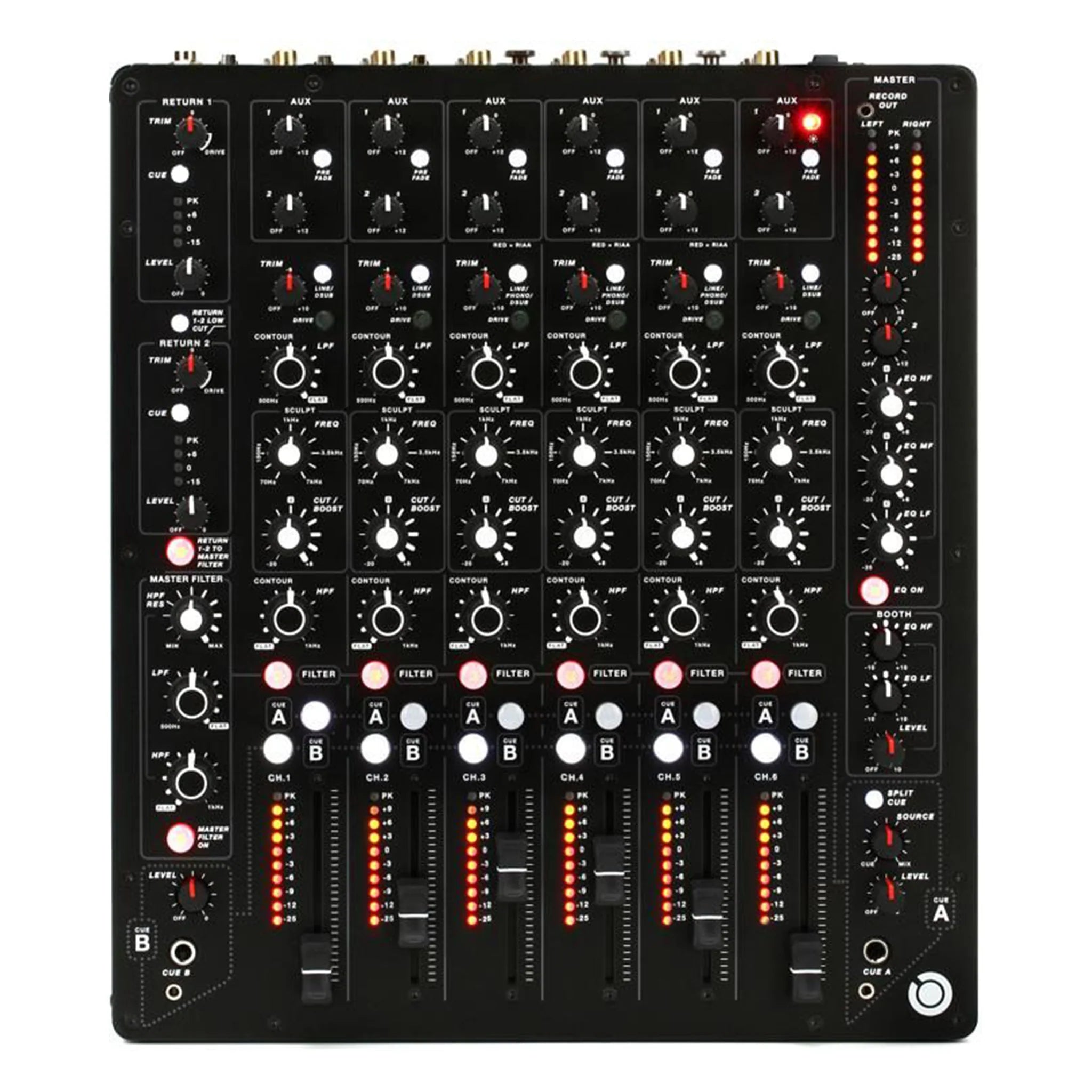 PLAY DIFFERENTLY MODEL-1 (BY ALLEN & HEAT)  Premium 6-Channel Analog DJ Mixer