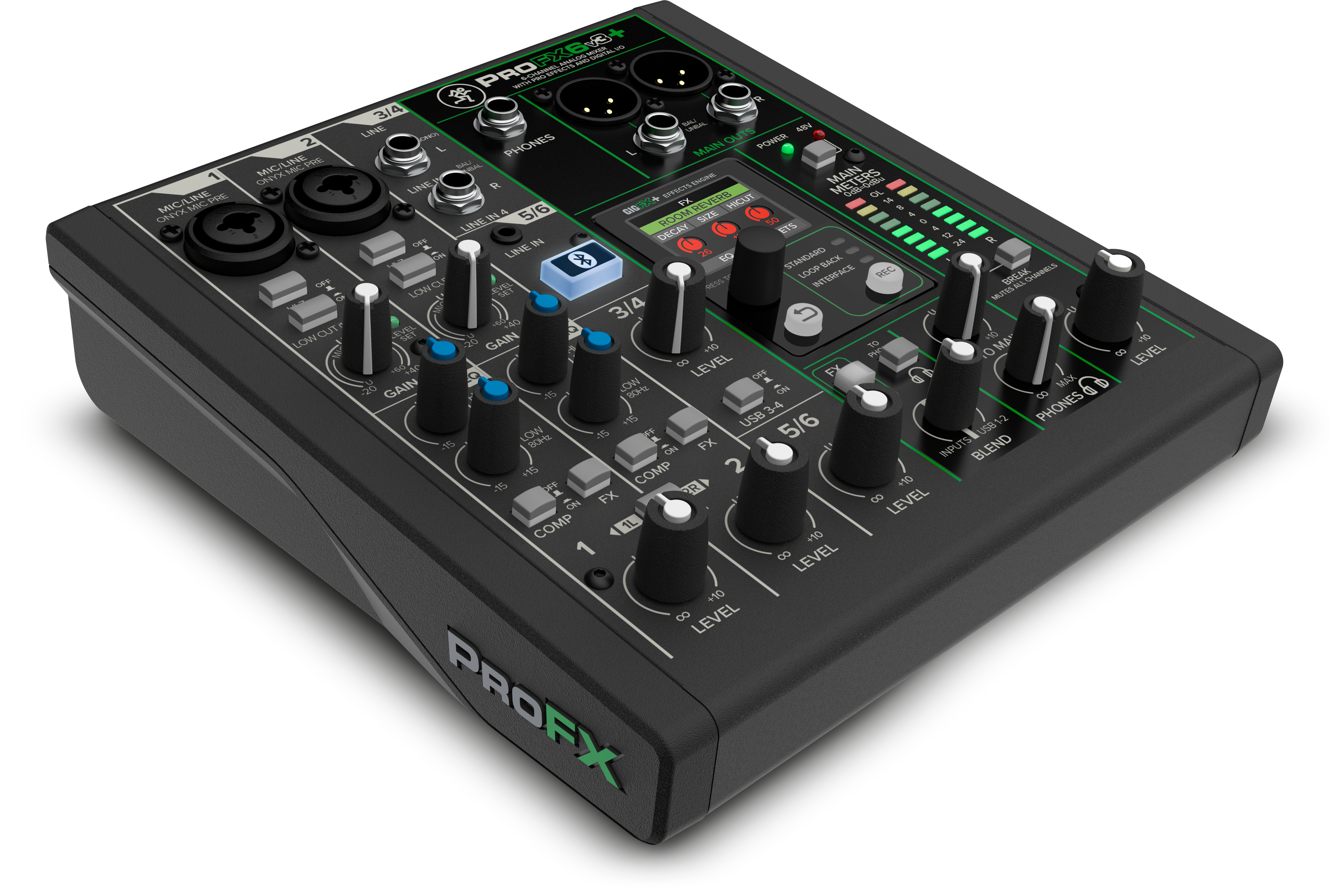 MACKIE PROFX6V3+ - 6-Channel Analog Mixer With Enhanced FX, USB Recording Modes and Bluetooth®