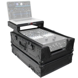 PRO-X- XS-RANE72LTBLMK11  - ProX XS-RANE72LT ATA-300 Style Gig Ready Flight/Road Case w/Laptop Shelf for Rane Seventy-Two DJ Mixer - 11"