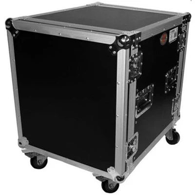 PRO-X- T-12RSS24 - ProX T-12RSS24 12U ATA Deluxe Flight Road Case with 4" Casters for Amplifier Rack Mount Module, 24" Rail Depth