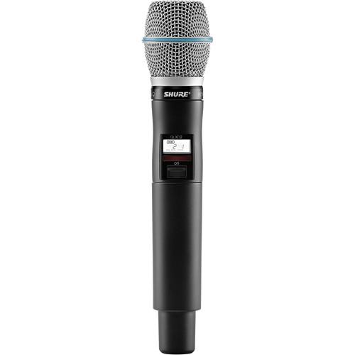 Shure QLXD2/B87A-X52 Wireless Handheld Transmitter - Shure QLXD2/B87A Digital Handheld Wireless Microphone Transmitter with Beta 87A Capsule (X52: 902 to 928 MHz)
