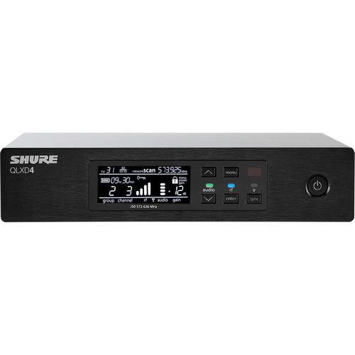 Shure QLXD4-G50 Wireless Receiver - Shure QLXD4 Digital Wireless Receiver Frequency G50