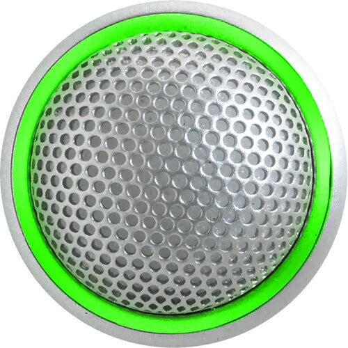 Shure MX395AL/O-LED Microphone Boundary - Shure MX395AL/O-LED Microflex Low-Profile Omnidirectional Boundary Microphone with Logic-Control LED for Installs - Silver