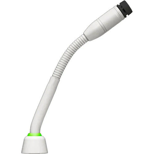 Shure MX405WLP/N Microphone Gooseneck - Shure MX405WLP/N 5" Shock-Mounted Gooseneck Mic with No Capsule No Preamp & 2-Color LED Ring on Bottom - White