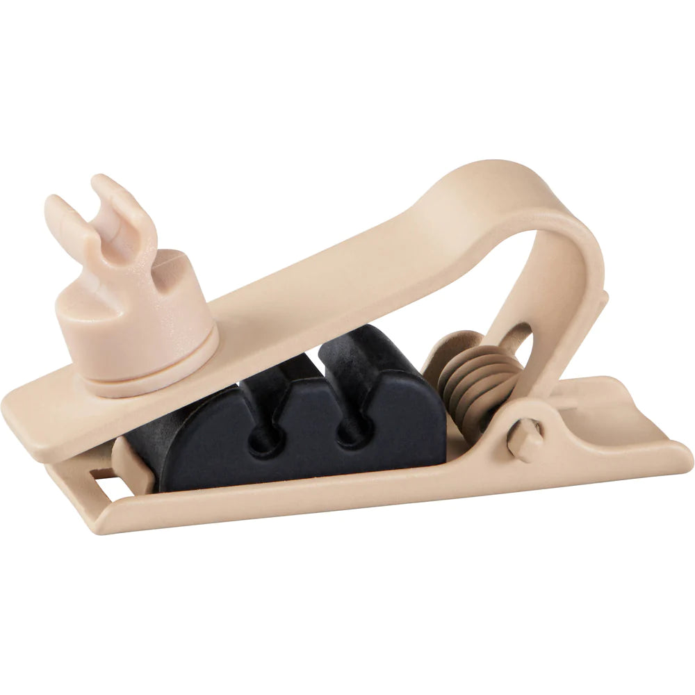 Shure RPMDL4STC/T Microphone Tie Clip - Shure RPMDL4STC/T Single Tie Clip for DL4 DuraPlex Lavalier Microphone 3-Pack - Tan