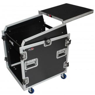 PRO-X- T-12MRSS13ULT MK2 - ProX T-12MRSS13ULT DJ Combo Flight Case w/ Laptop Shelf Amp Casters