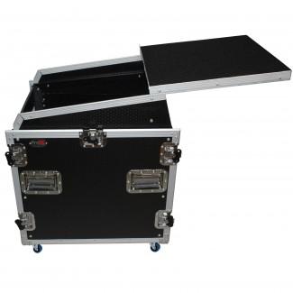 PRO-X- T-12MRSS13ULT MK2 - ProX T-12MRSS13ULT DJ Combo Flight Case w/ Laptop Shelf Amp Casters