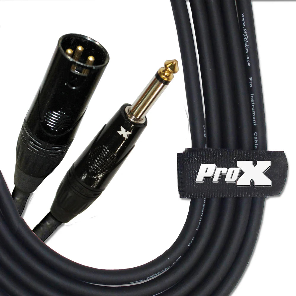 PRO-X- XC-PXM50 - ProX XC-PXM50 50 Ft. Unbalanced 1/4" TS-M to XLR3-M High Performance Audio Cable