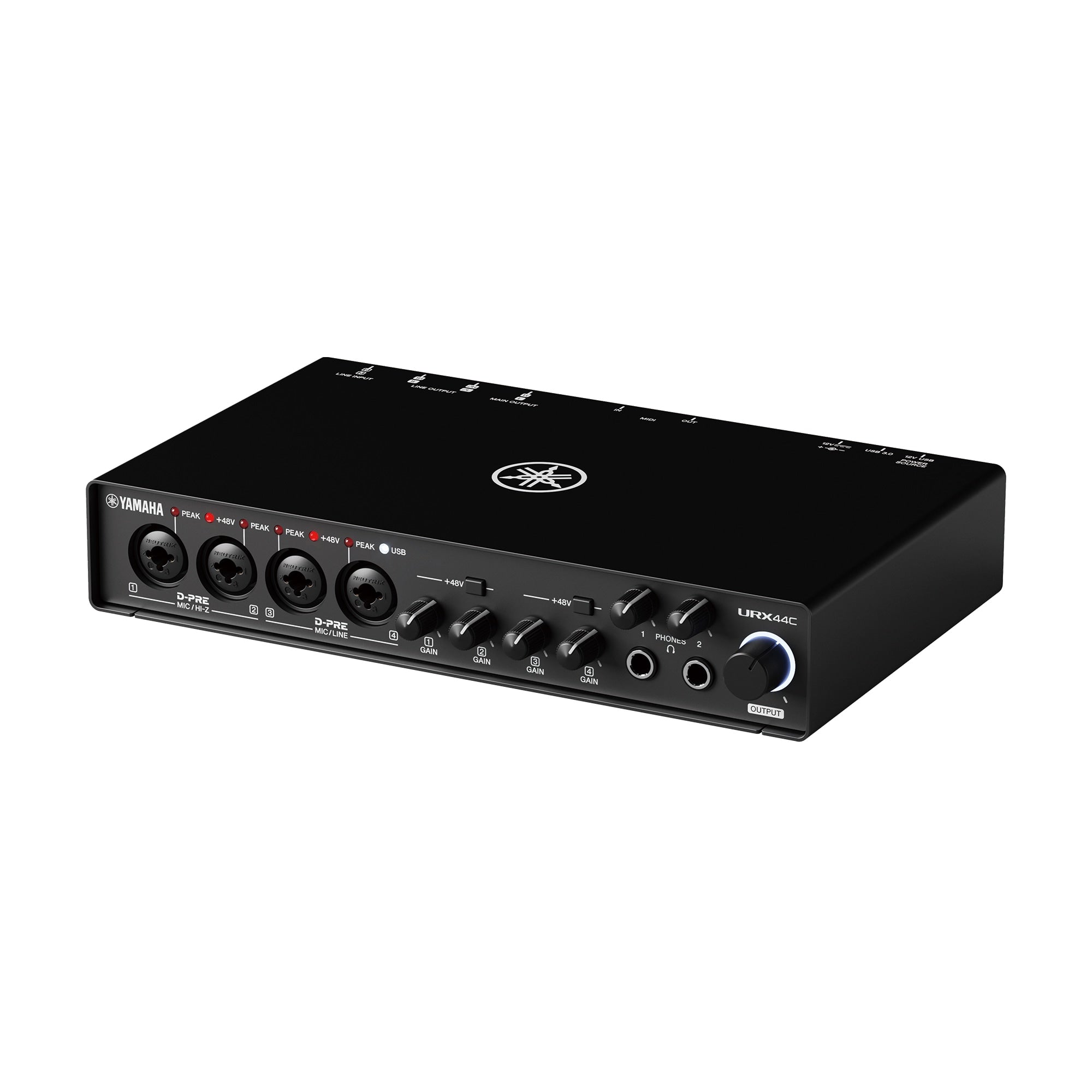YAMAHA URX44C - 6-in/4-out USB-C Audio/MIDI Interface with 32-bit/192 kHz support,