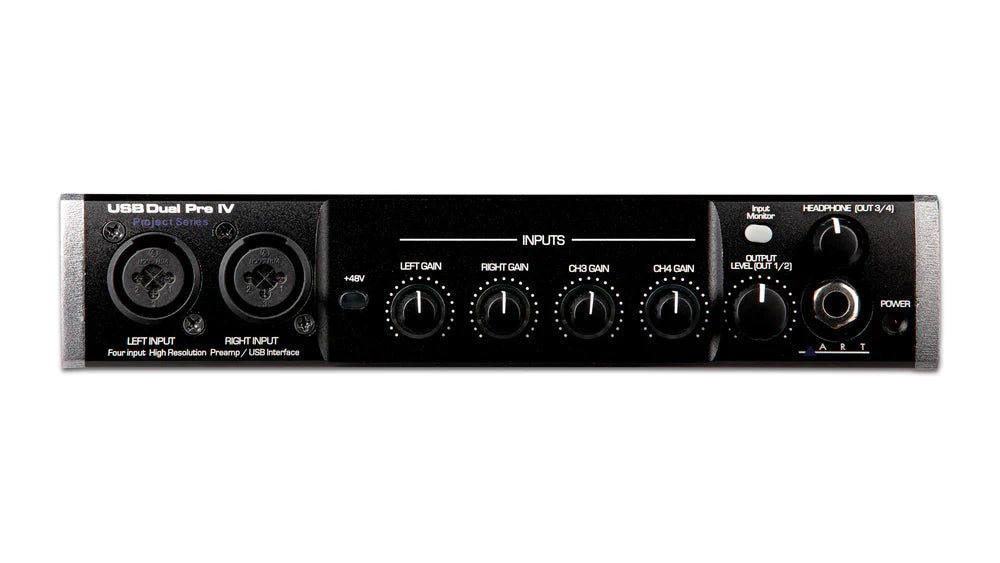 ART ProAudio USBIV ART 4IN/4OUT USB AUDIO INTERFACE - ART USBIV 4-Input / 4-Output USB Audio/MIDI Interface