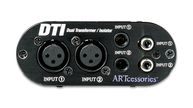 ART ProAudio DTI ART-DUAL ISOLATOR - ART DTI Dual Input Inline Transformer/Isolator Box w/Balanced and Unbalanced Connectors