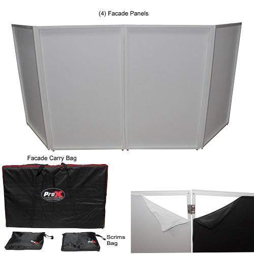 PRO-X- XF-4X3048W MK2 - ProX XF-4X3048W White DJ Facade Pack