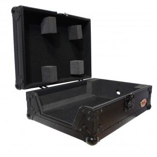 PRO-X- XS-M12BL - ProX XS-M12BL Universal 12 Mixer Ata Hard Road Flight Case For Large Format Dj Mixers (Black On Black)