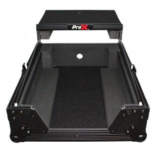 PRO-X- XS-M12LTBL - ProX XS-M12LTBL Mixer ATA Flight Hard Case For Large Format 12 Universal Dj Mixer w/Laptop Shelf (Black On Black)