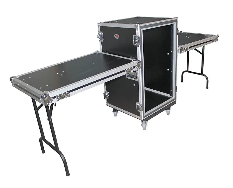 PRO-X- T-14RSP24WDST - ProX T-14RSP24WDST 14U 24" Deep Shockproof Equipment Rack w/ Wheels