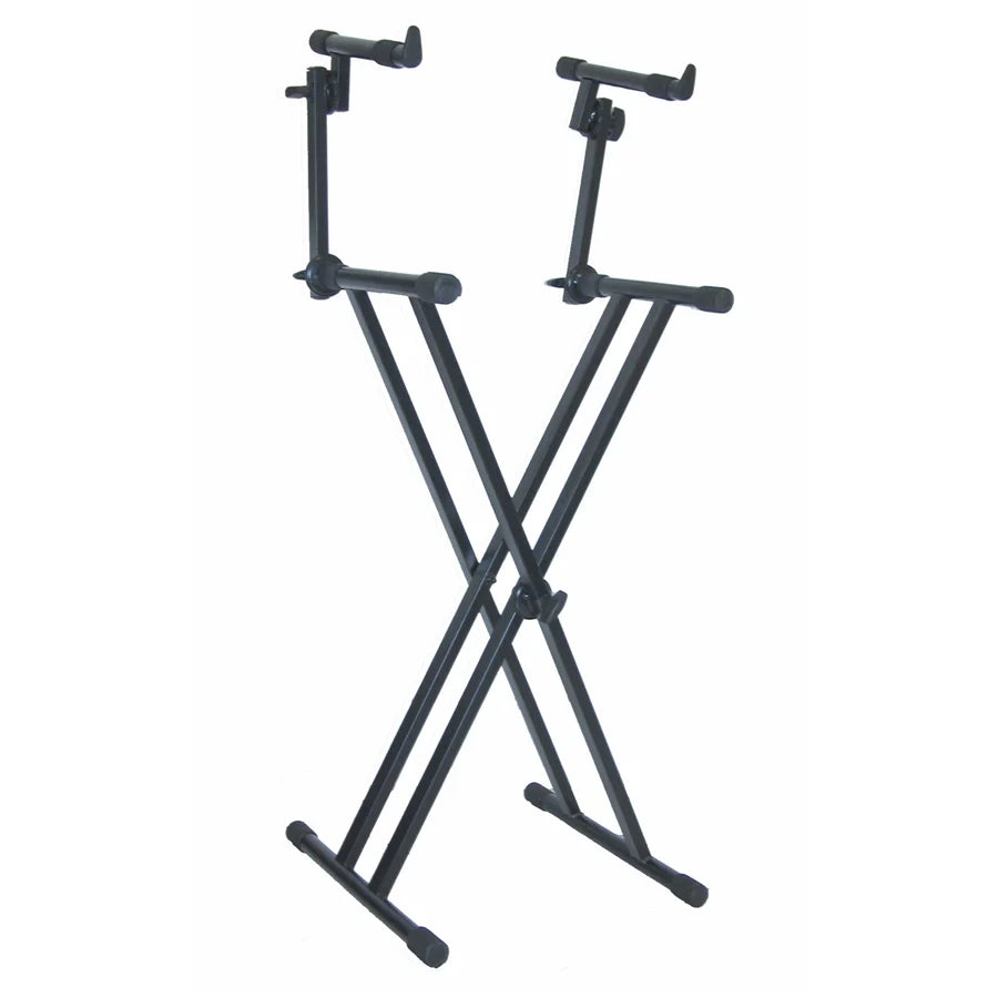 QUIKLOK T22 Double-braced 2 tier keyboard stand - Quiklok T22 Double-Braced 2-Tier Keyboard Stand