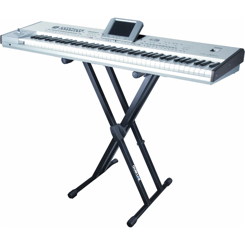 QUIKLOK T550 Double braced X-style keyboard stand with Trigger-Lok device - Quiklok T550 Double Braced X-Style Keyboard Stand w/ Trigger-Lok Device