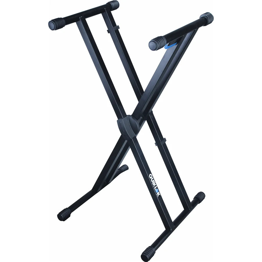 QUIKLOK T550 Double braced X-style keyboard stand with Trigger-Lok device - Quiklok T550 Double Braced X-Style Keyboard Stand w/ Trigger-Lok Device