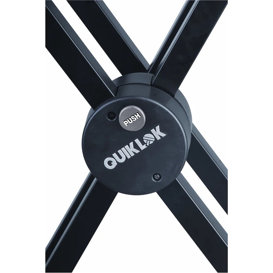 QUIKLOK QL742 Double braced 2 tier X-style keyboard stand - Quiklok QL742 Double Braced 2 Tier X-Style Keyboard Stand