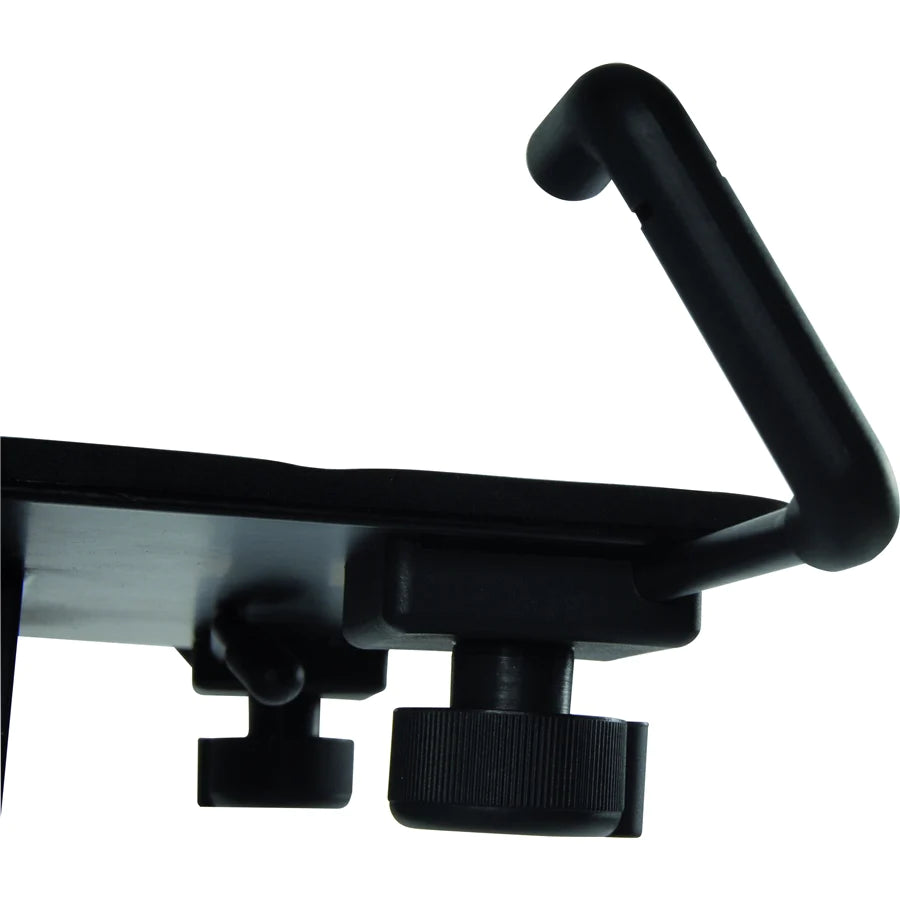 QUIKLOK LPH004 Tripod laptop stand, pull-out mouse tray, side anchors - Quiklok LPH004 Tripod Laptop Stand w/ Pull-Out Mouse Tray and Side Anchors