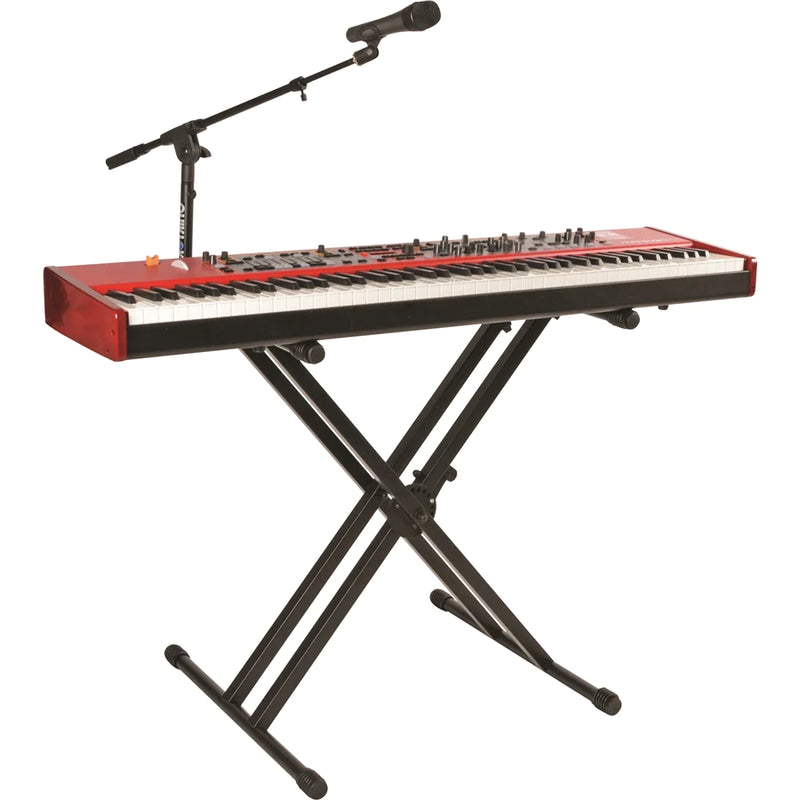 QUIKLOK QL746 Double braced 2 tier keyboard stand - Quiklok QL746 Double Braced Double Tier Keyboard Stand