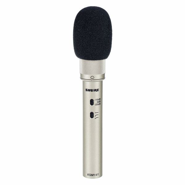 Shure KSM141/SL-STEREO - Stereo Pair of KSM141/SL with Windscreens & A27M