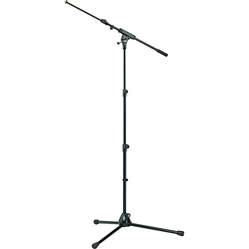 K&M 252-BLACK Stand Mic - K&M 252 Microphone Stand with Boom Arm (Black)