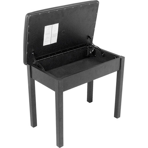 ON STAGE KB8902B - On-Stage KS8902B - Flip-Top Piano Bench with Music Compartment (Black)