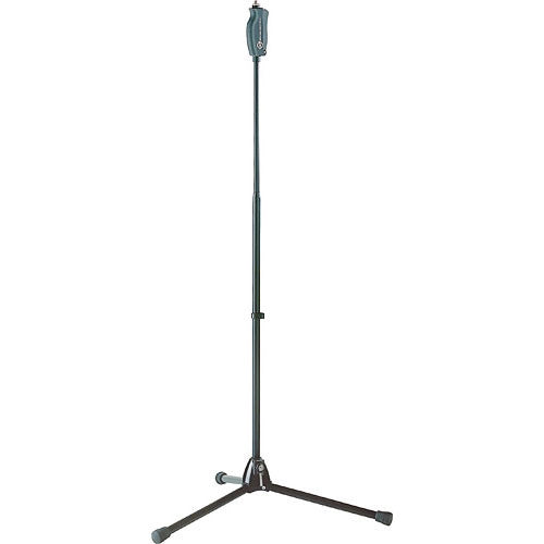 K&M 25680-BLACK Stand Mic - K&M 25680 One-Hand Adjustable Microphone Stand - Measures: 43.30 to 71.65" (1100 to 1820mm) (Black)